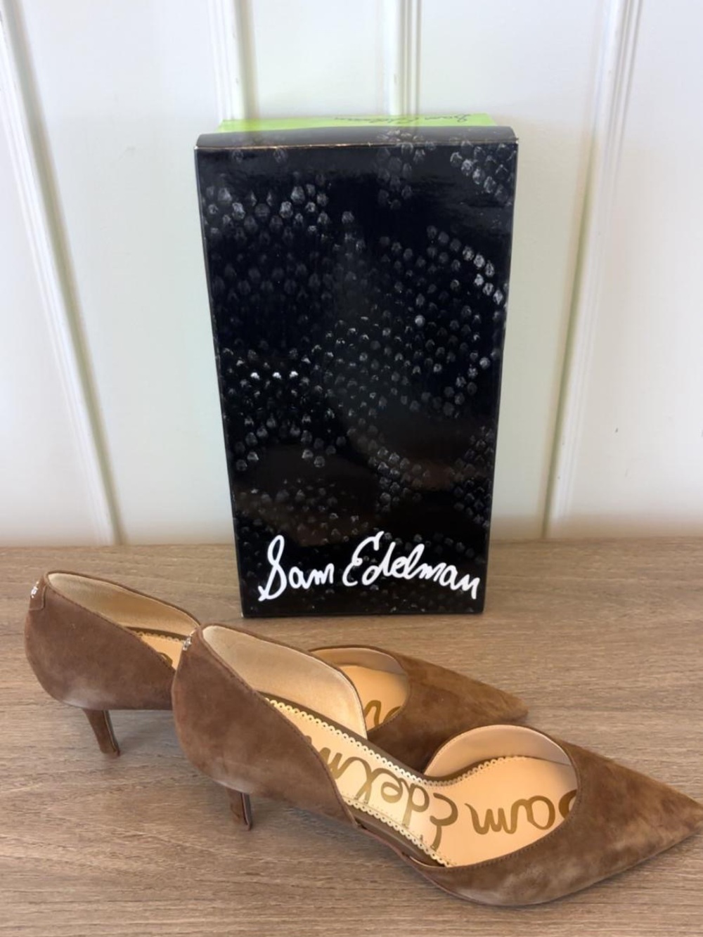 Sam Edelman Jaina Hazelnut Suede Shoe Size 8.5